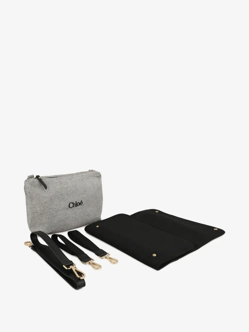 Borsa fasciatoio con logo ricamato