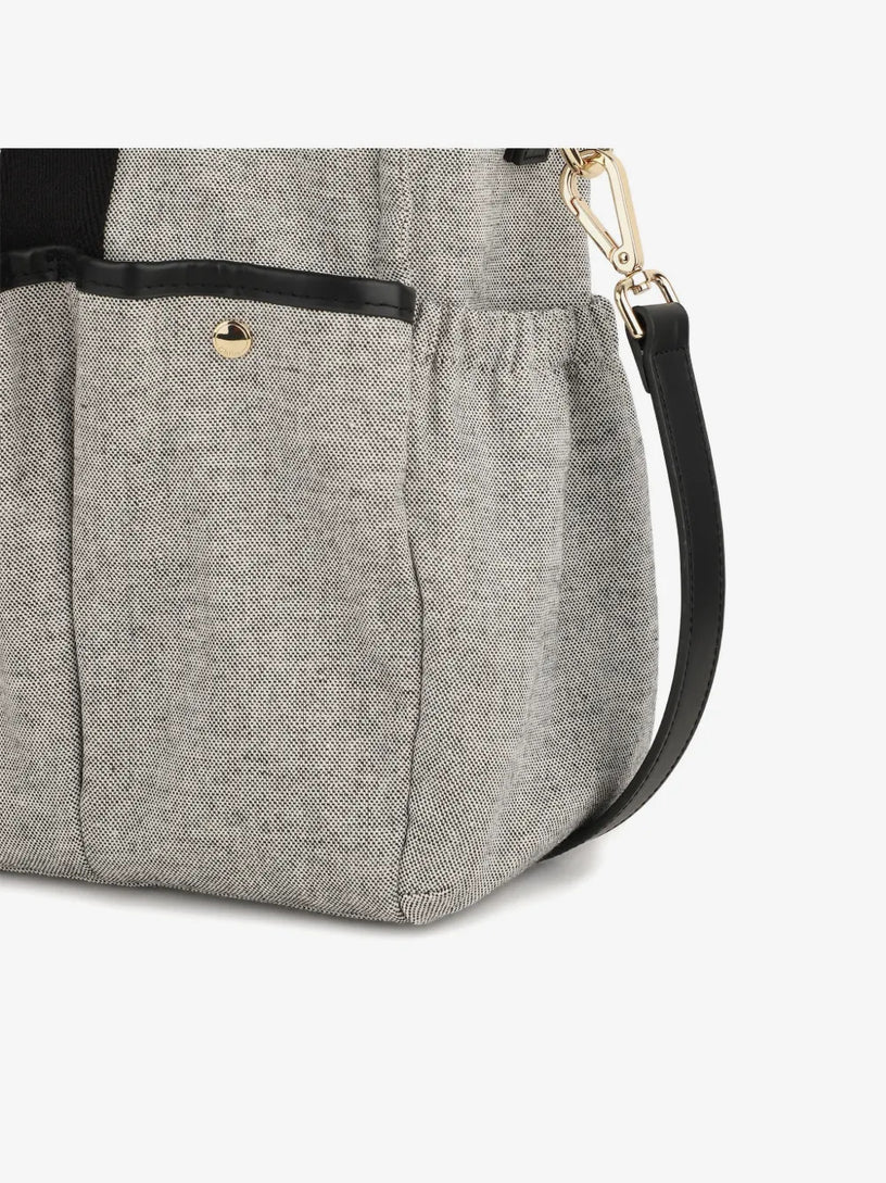 Borsa fasciatoio con logo ricamato