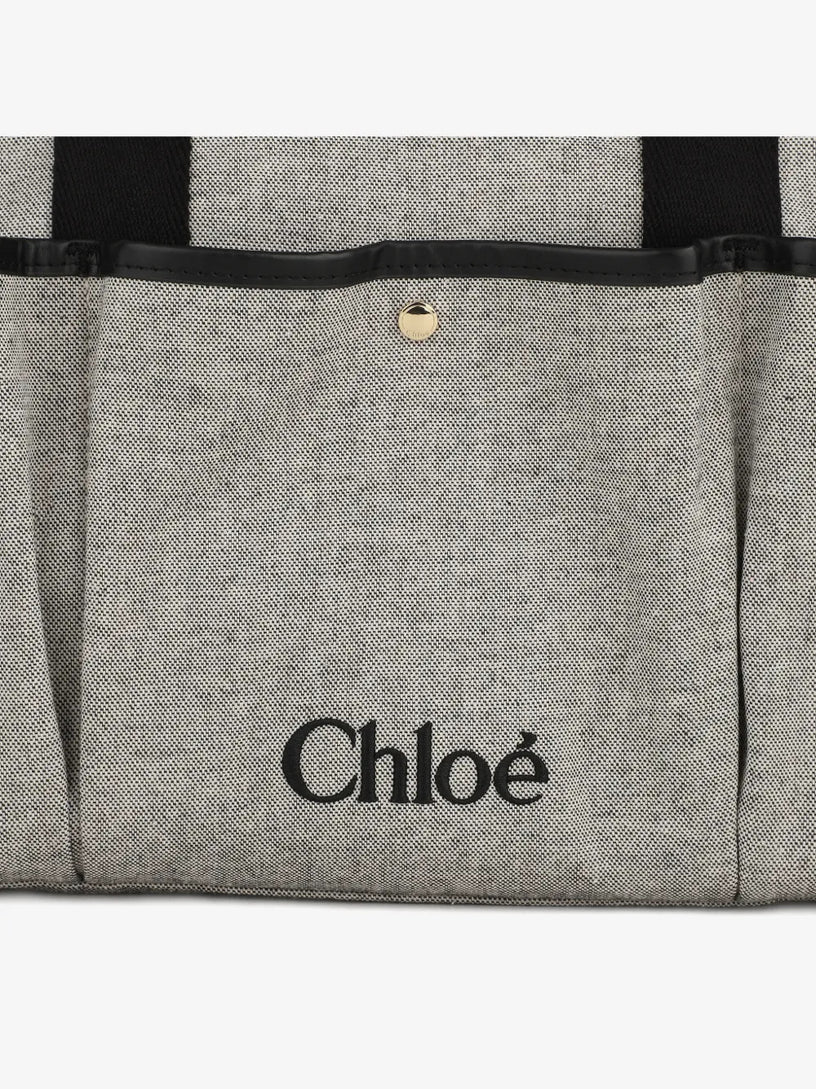 Borsa fasciatoio con logo ricamato