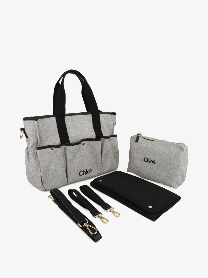 Borsa fasciatoio con logo ricamato