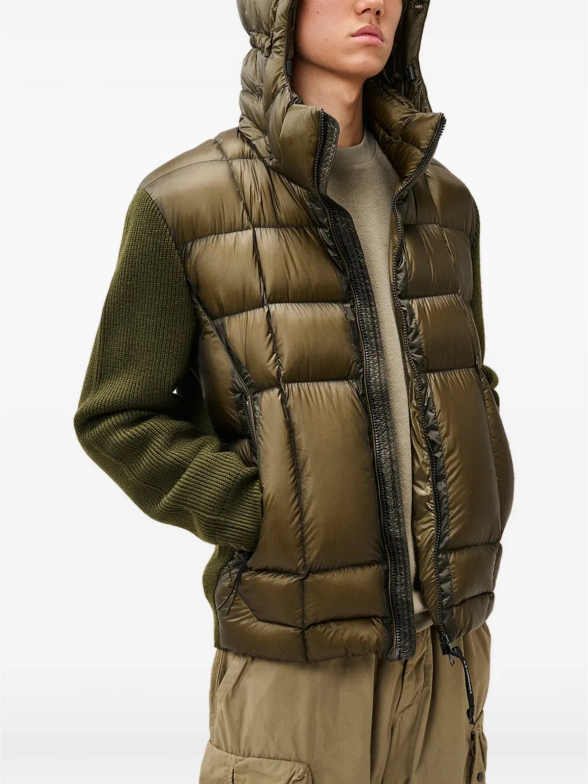 Maglione misto lana merino extrafine con occhiali goggle