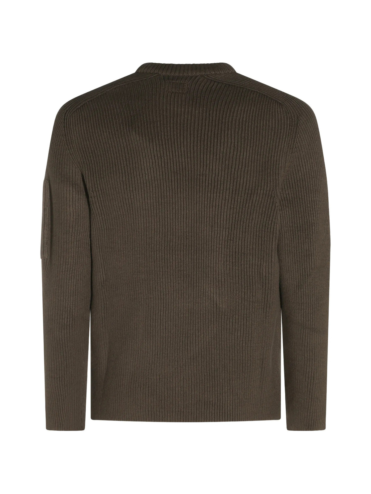 Maglione girocollo full rib cotton lens