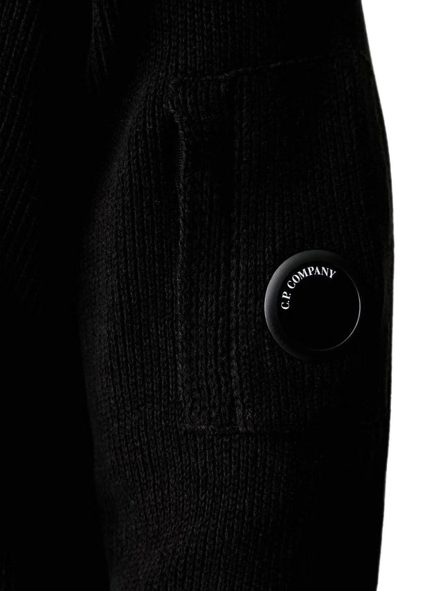 Chenille Cotton Lens Polo Sweater