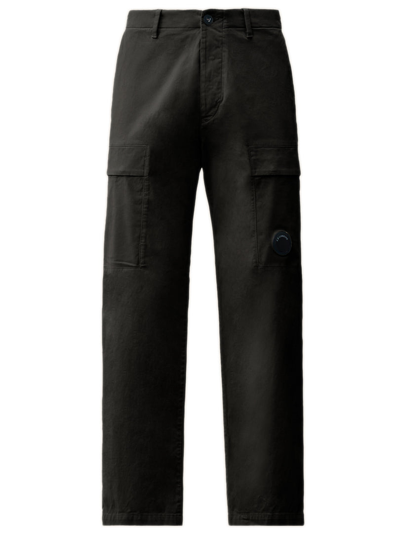 Pantaloni cargo regular in raso elasticizzato