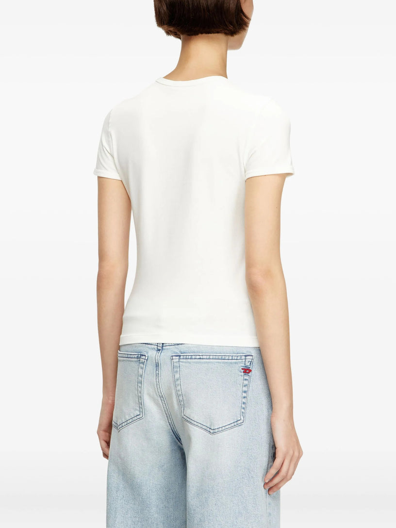 T-shirt slim con Oval D metallico