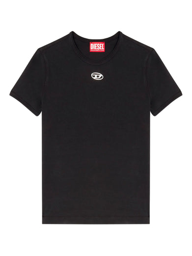 T-shirt slim con Oval D metallico