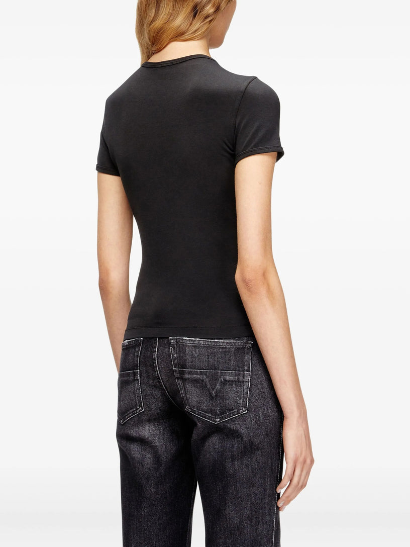 T-shirt slim con Oval D metallico
