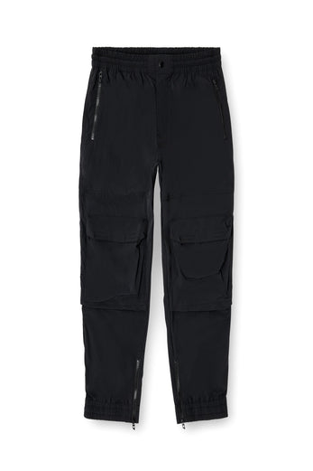 Pantaloni in nylon con tasche cargo