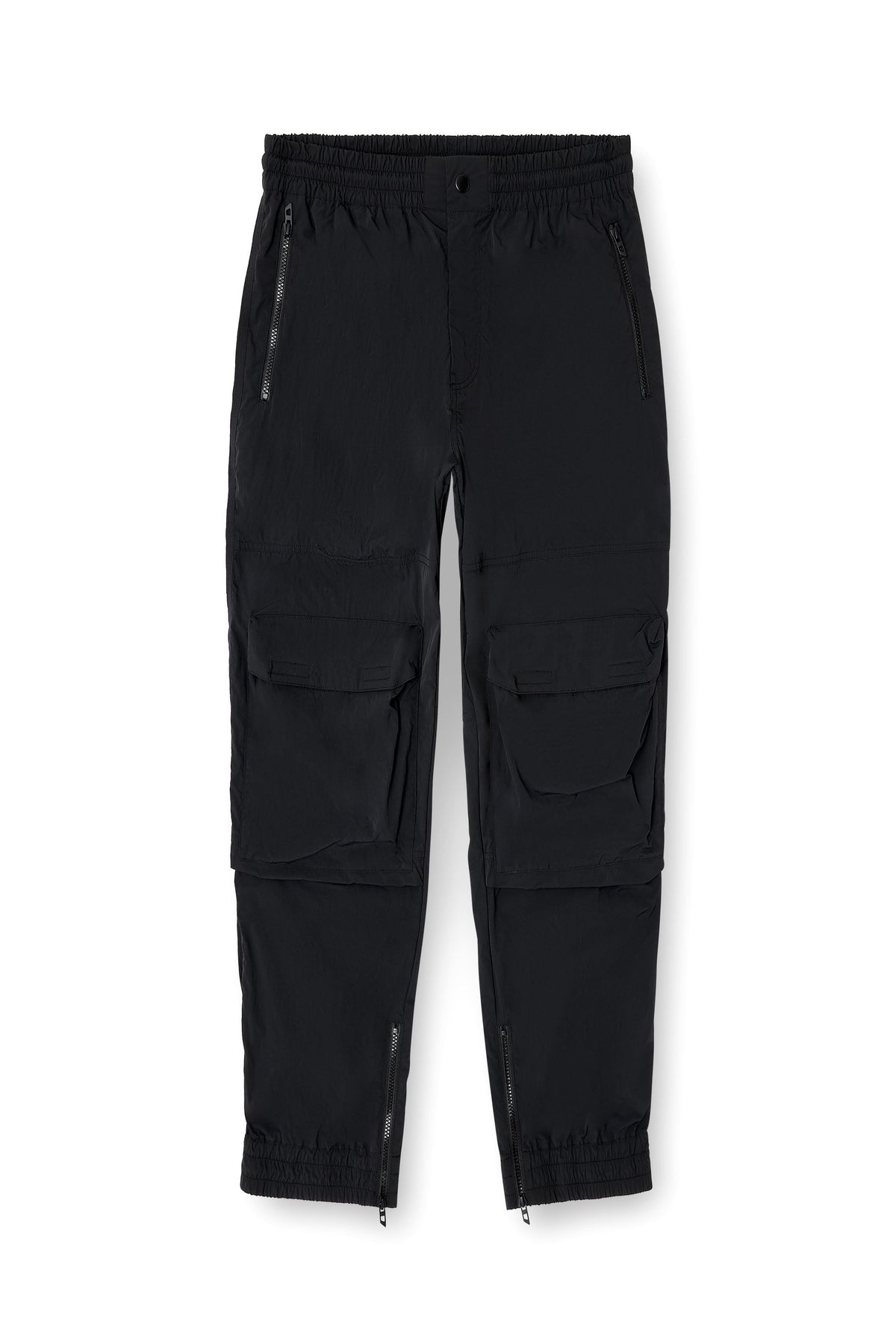 Pantaloni in nylon con tasche cargo