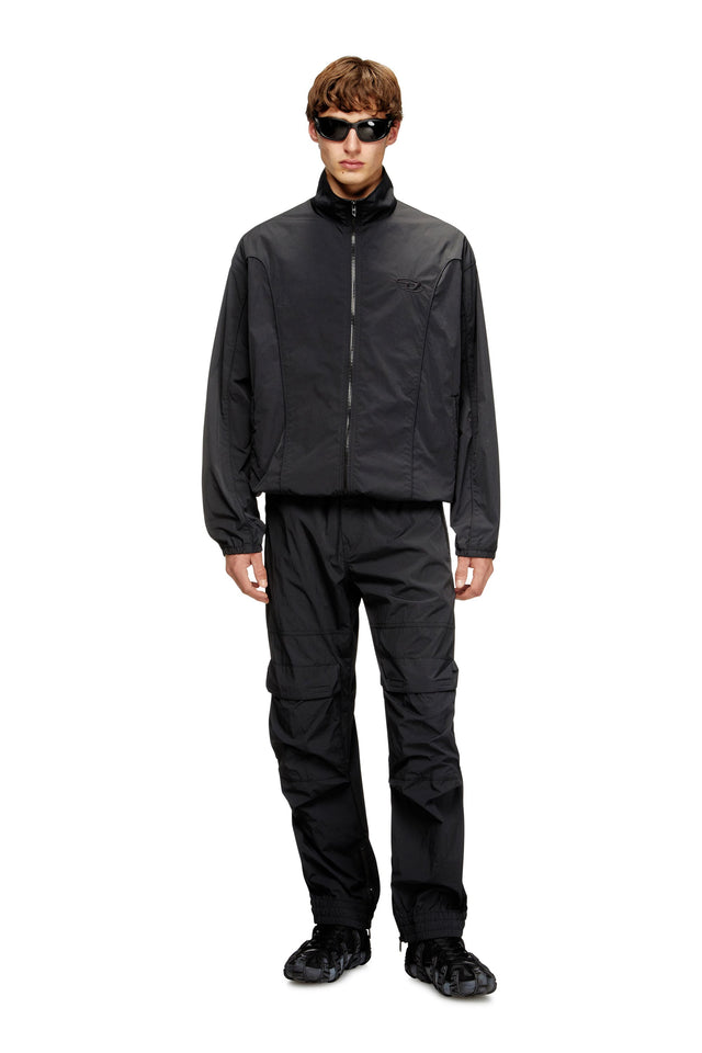 Pantaloni in nylon con tasche cargo