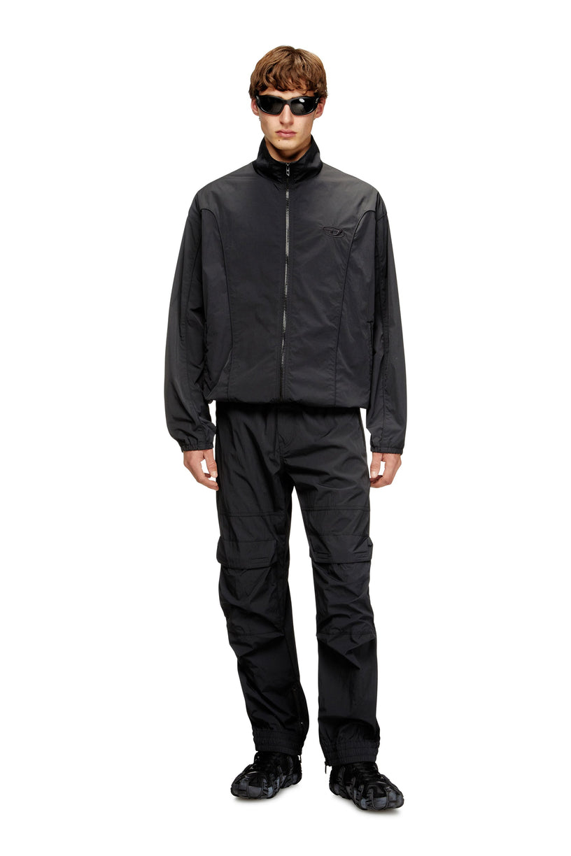 Pantaloni in nylon con tasche cargo
