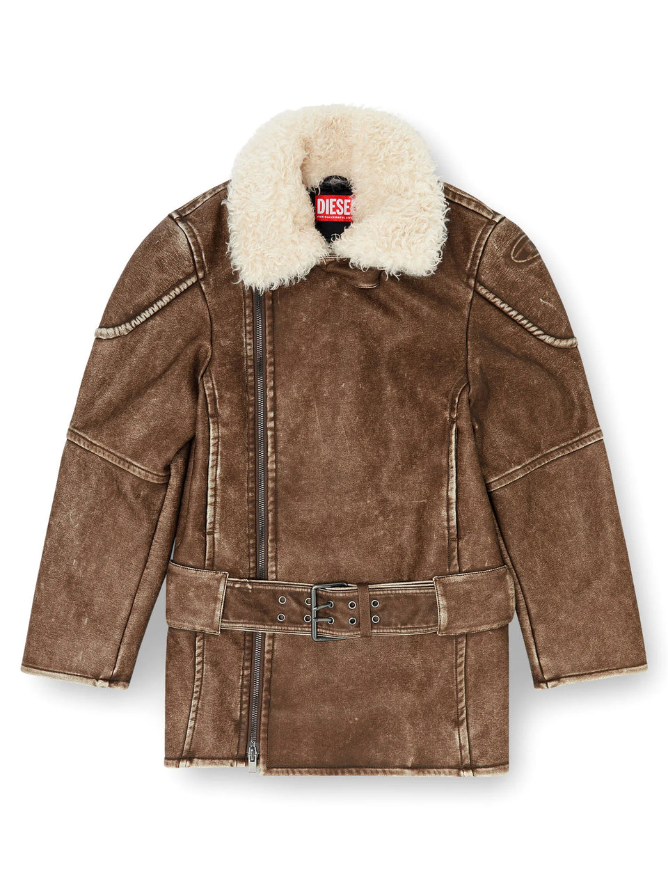 Aviator-biker style jacket