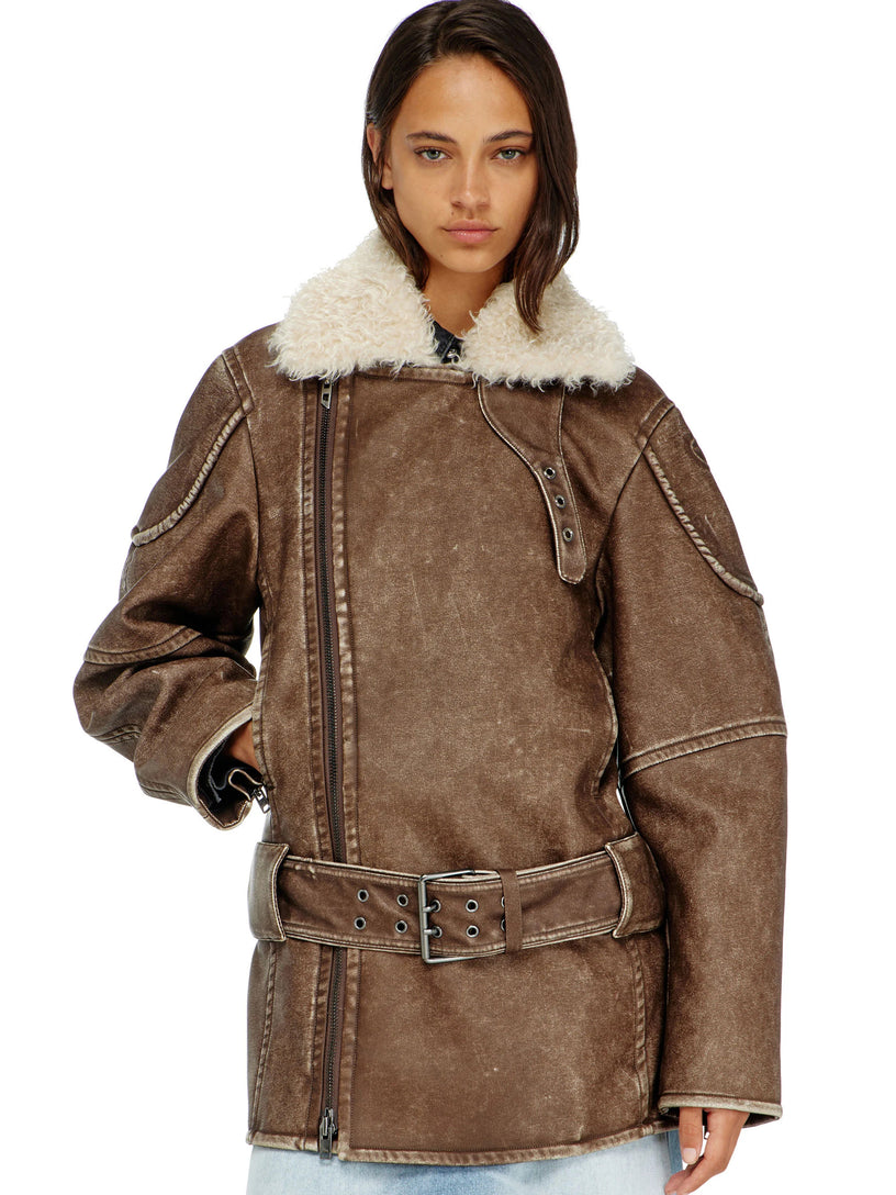 Giacca stile aviator-biker