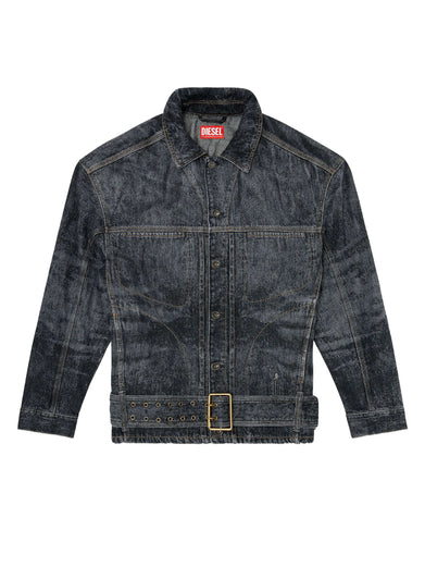 Giacca in denim d'ispirazione biker