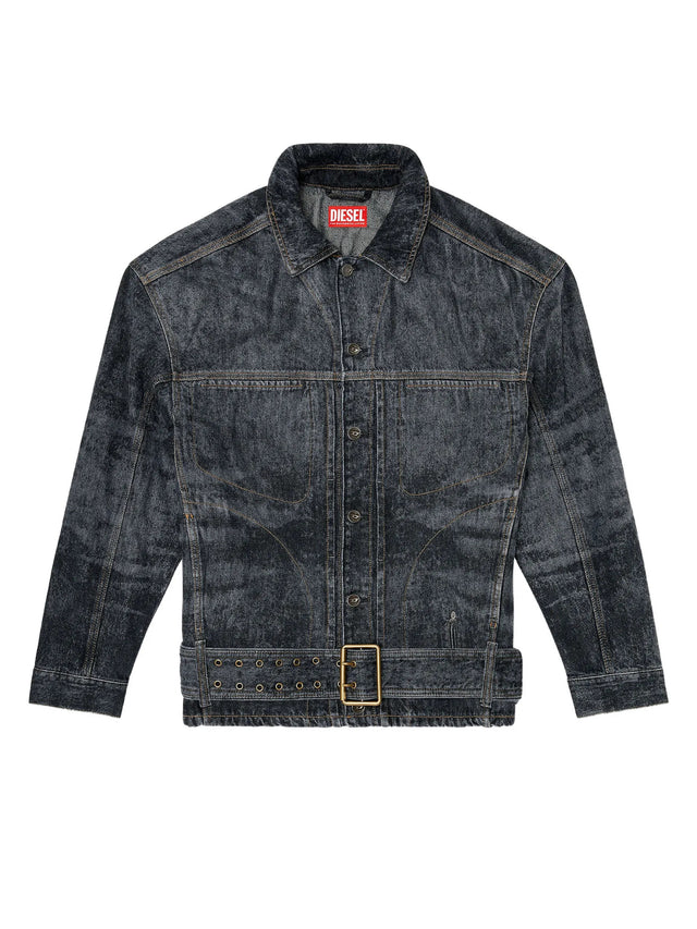 Giacca in denim d'ispirazione biker