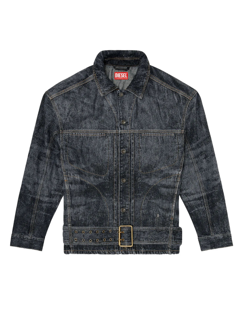 Giacca in denim d'ispirazione biker