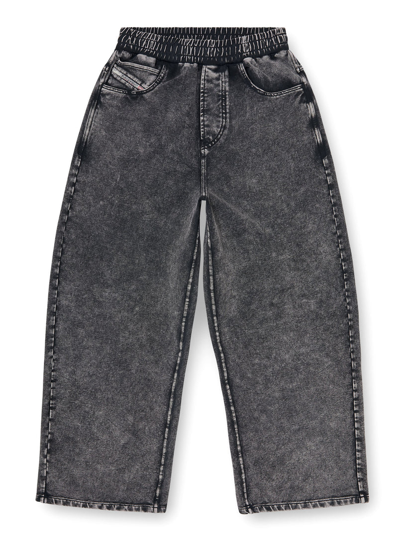 Pantaloni da tuta effetto denim