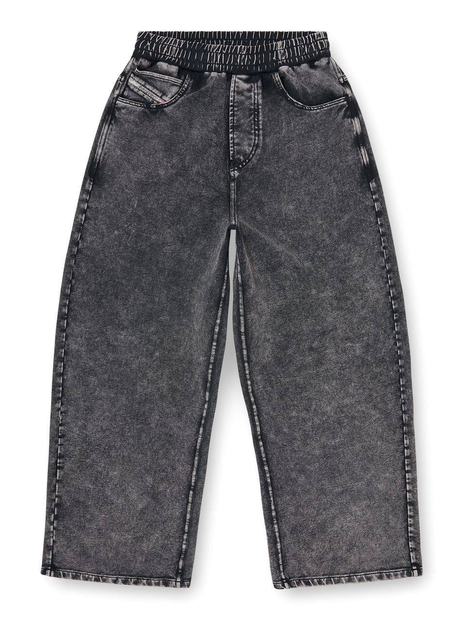 Denim-effect sweatpants