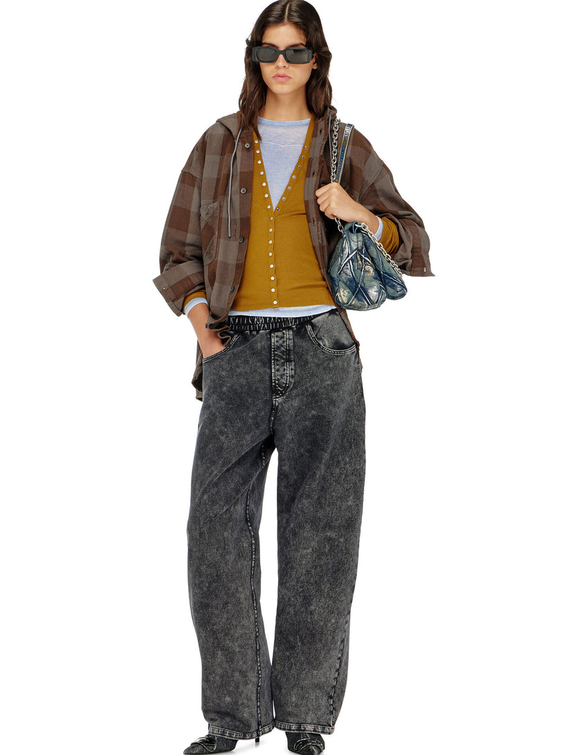 Pantaloni da tuta effetto denim