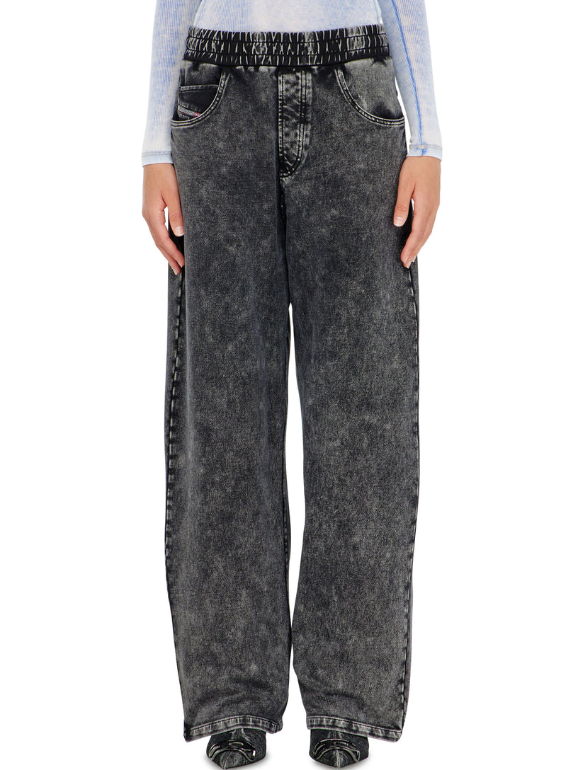 Pantaloni da tuta effetto denim