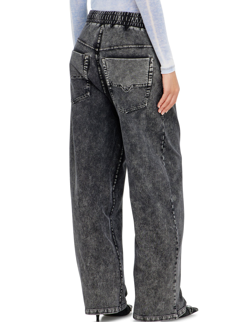 Pantaloni da tuta effetto denim