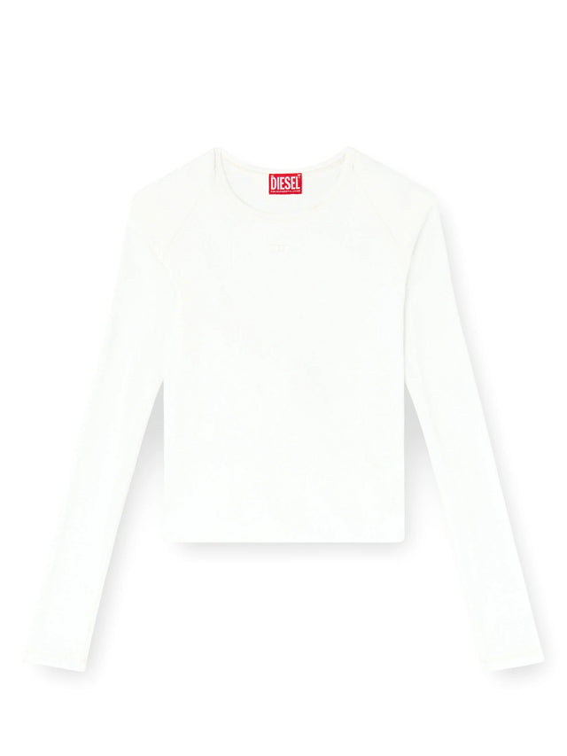 T-shirt a manica lunga in jersey a doppio strato