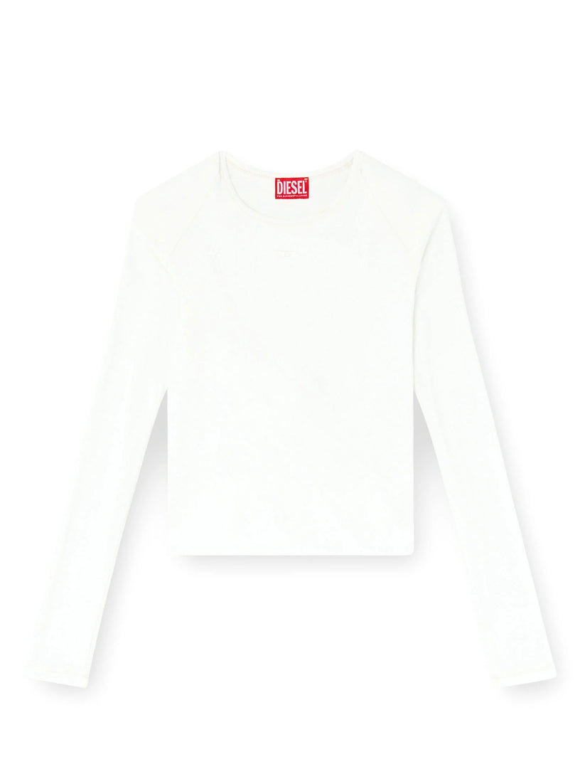 T-shirt a manica lunga in jersey a doppio strato