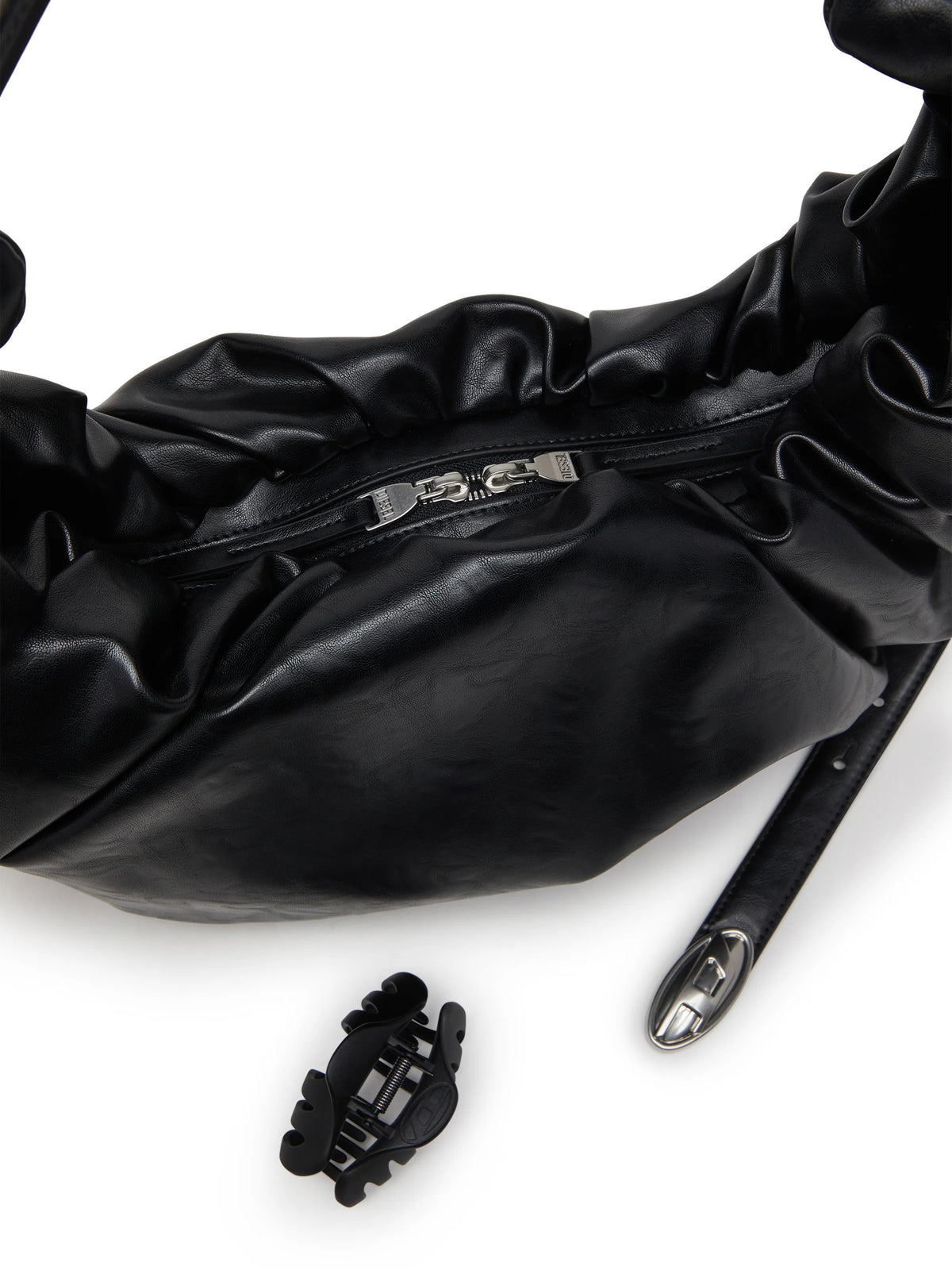 Grab-D-Borsa hobo grande arricciata
