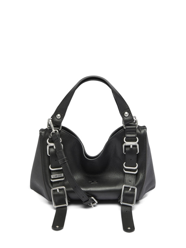 D-One-Small handbag in treated leather