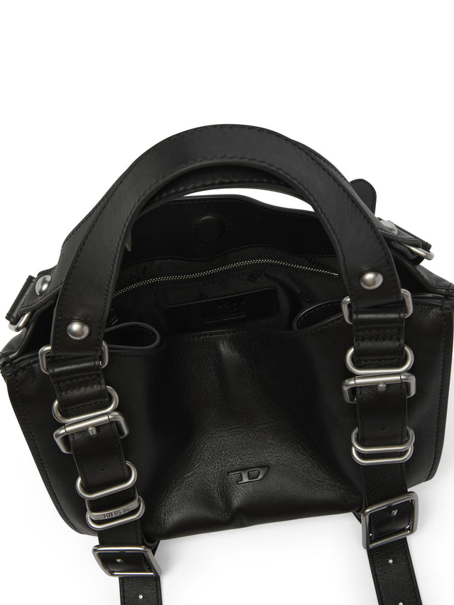 D-One-Small handbag in treated leather