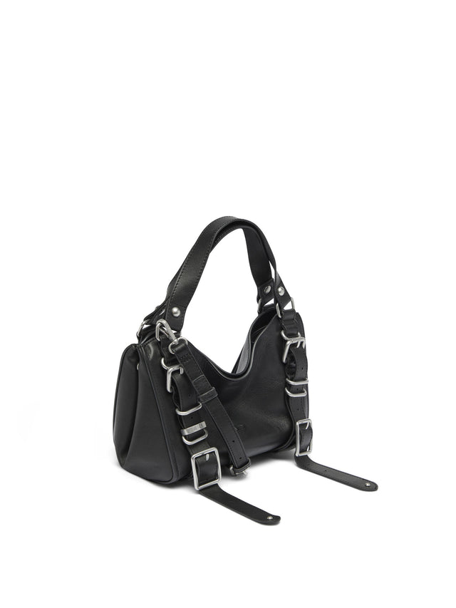 D-One-Small handbag in treated leather