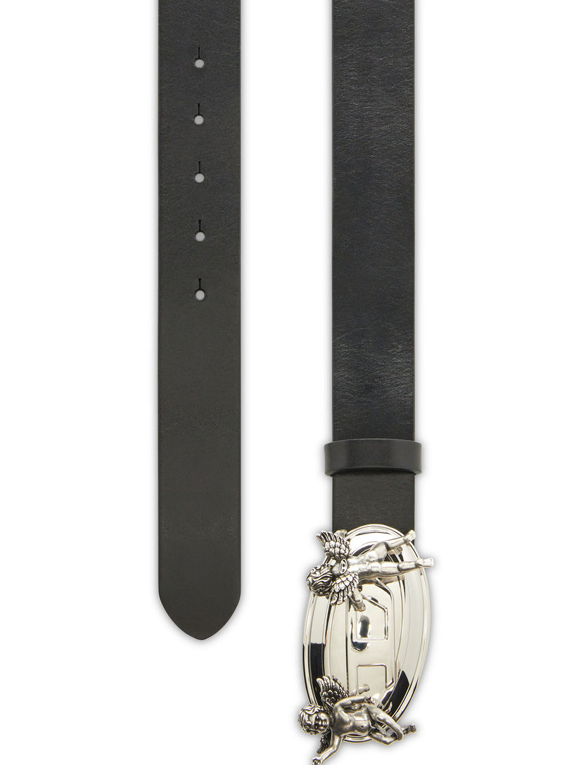 Cintura 3,5 cm in pelle con fibbia Oval D cherubino