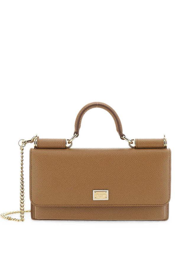 Mini Bag in pelle di vitello dauphine