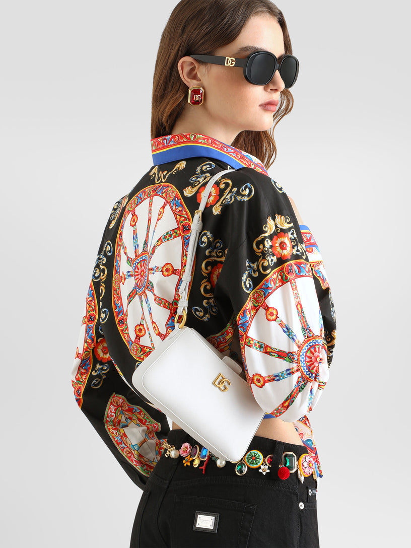 Phone bag in pelle di vitello