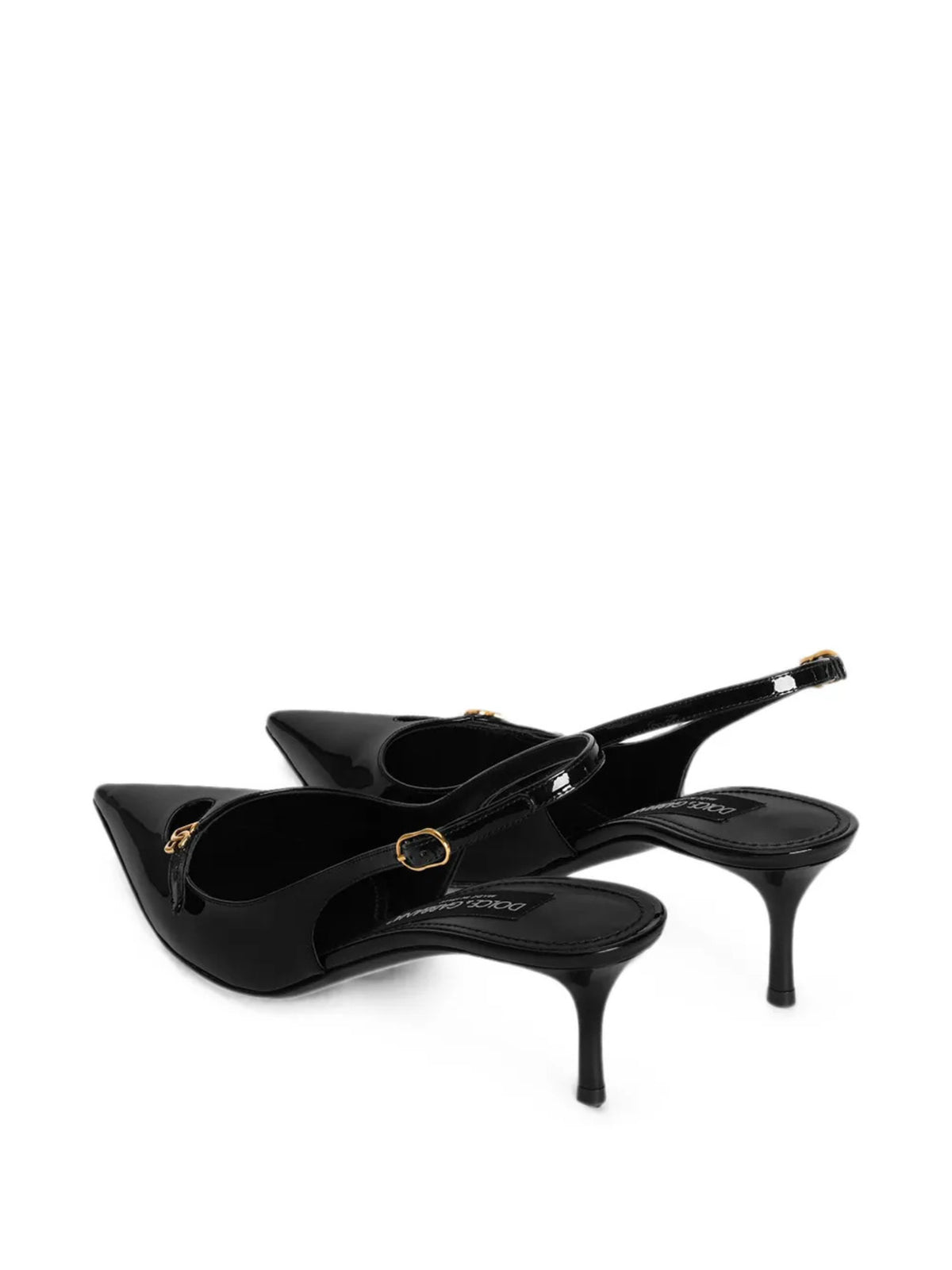 Slingback in vernice