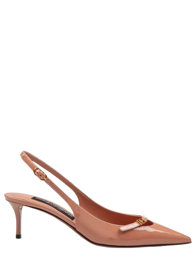 Slingback in vernice