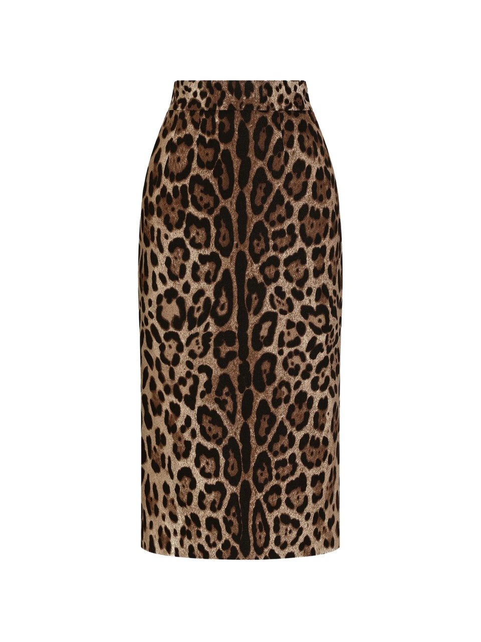 Longuette skirt with animal print