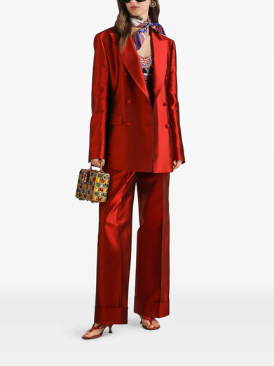Top in charmeuse stampa carretto