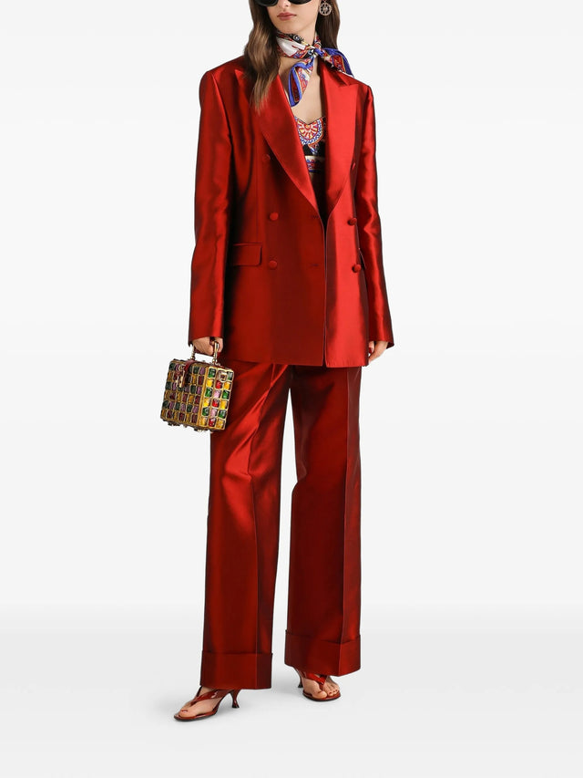 Top in charmeuse stampa carretto