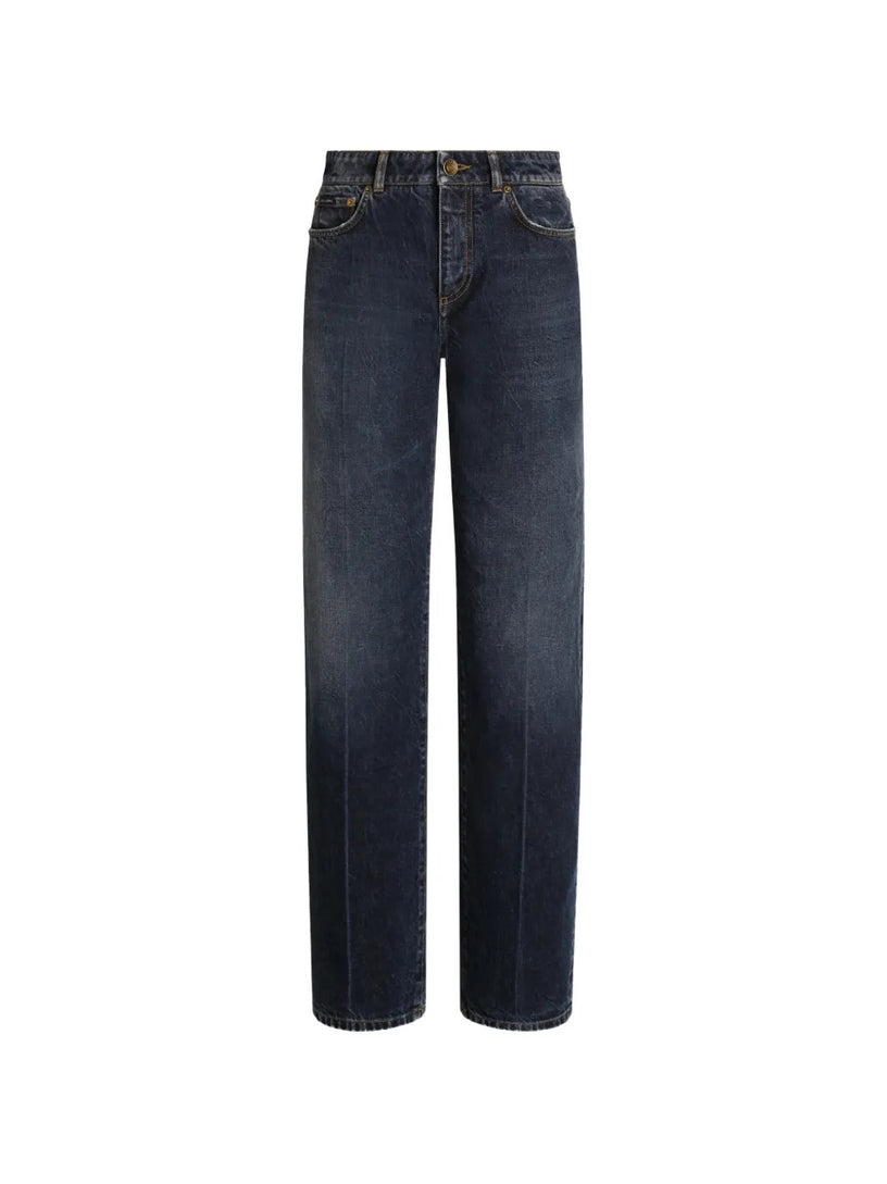 Pantaloni 5 tasche in denim