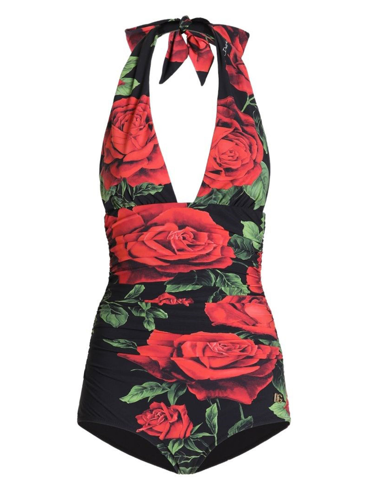 Costume intero stampa rose