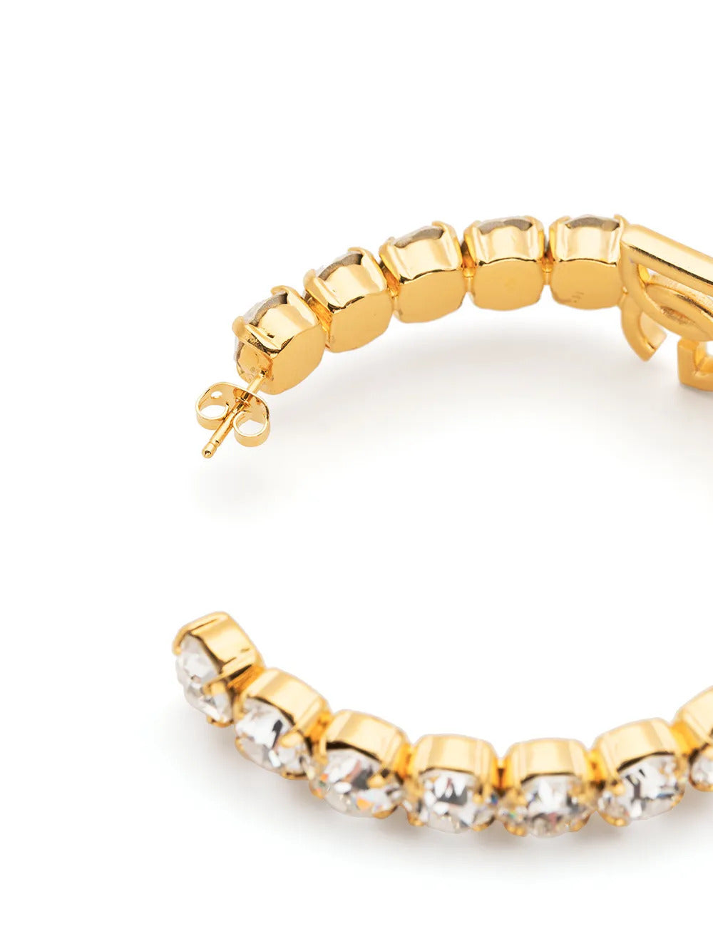 Orecchini a cerchio con strass