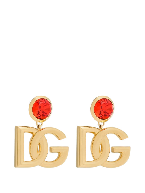 Clip earrings with logo