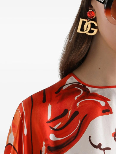 Orecchini a clip con logo