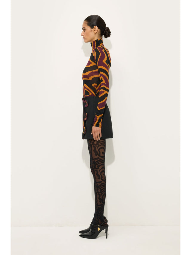 Labirinto Print Jersey Top