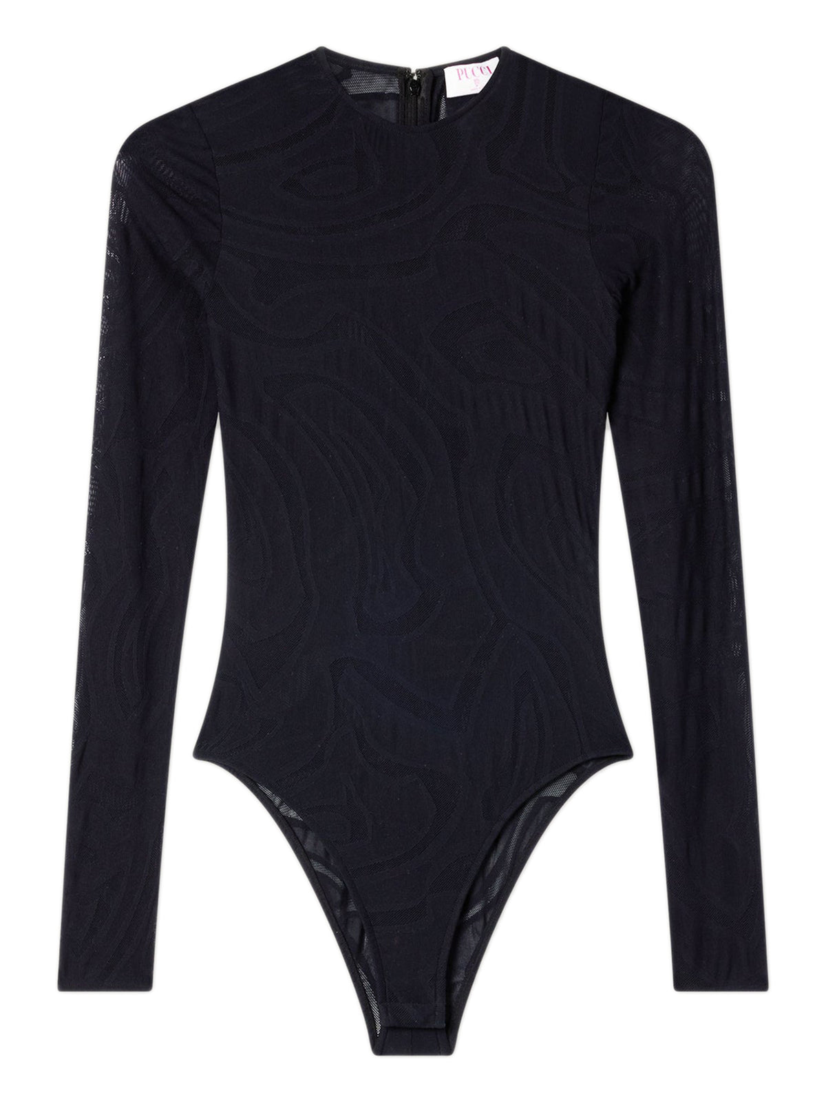 Body in tulle jacquard