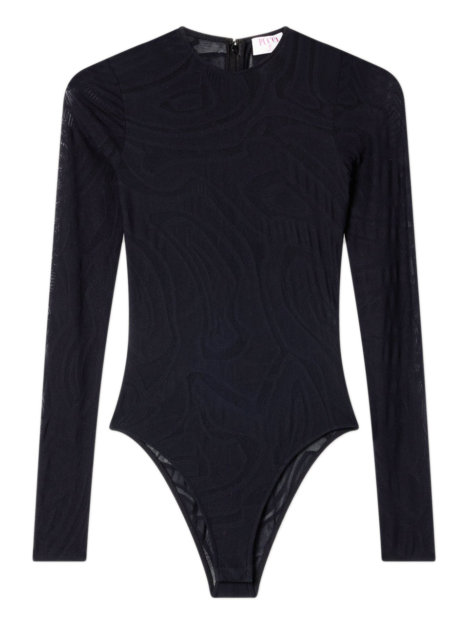 Body in tulle jacquard