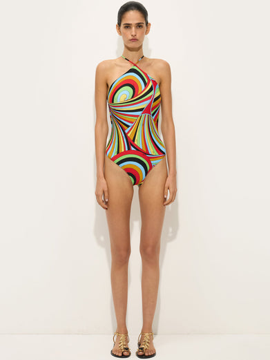 Costume Intero in Stampa Iride