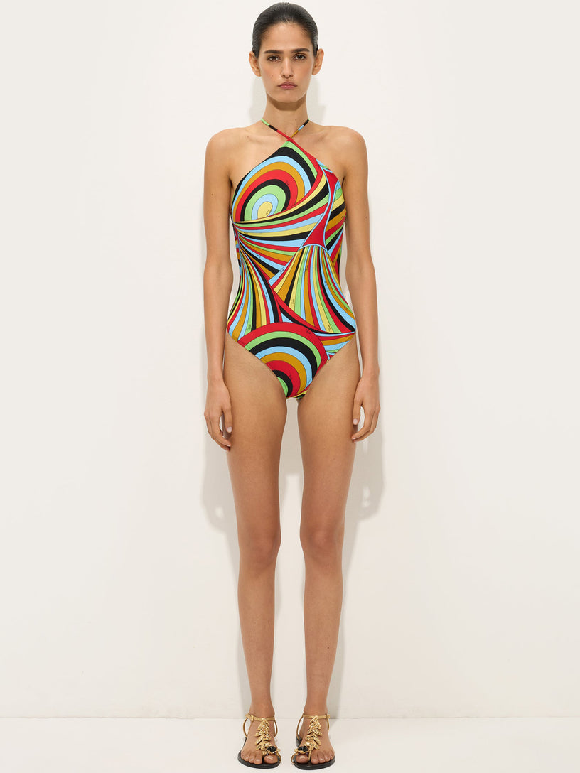 Costume Intero in Stampa Iride
