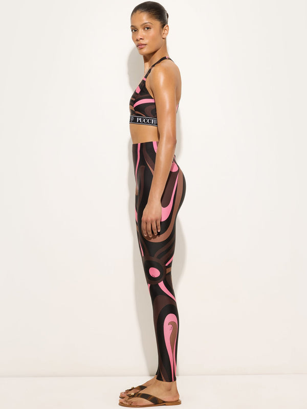Marmo print sports top
